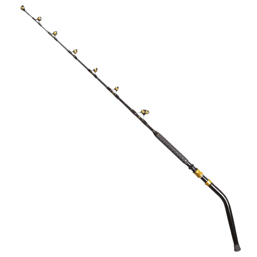 Black Curve All Roller Trolling Big Game Rod - 50-80lb Bent Butt
